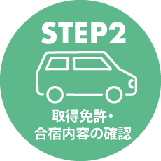STEP2 特殊免許・合宿内容の確認